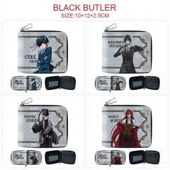8 Styles Kuroshitsuji Black Butler Anime Short Zipper Wallet Purse
