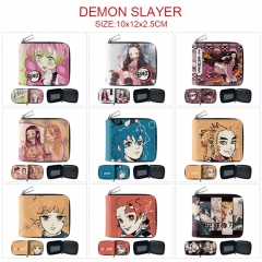 10 Styles Demon Slayer: Kimetsu no Yaiba Anime Short Zipper Wallet Purse
