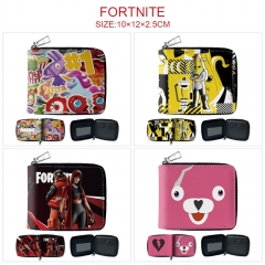5 Styles Fortnite Anime Short Zipper Wallet Purse