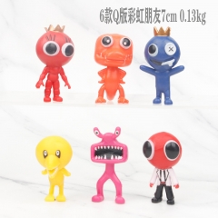 手办公仔 6款Q版彩虹朋友7CM 0.13kg