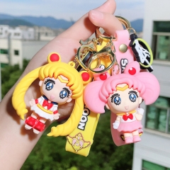 美少女战士卡通钥匙链情侣包包挂饰钥匙挂件月野兔公仔汽车钥匙扣