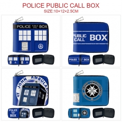 4 Styles Doctor Who Anime Short Zipper Wallet Purse