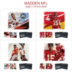 MADDEN NFL -动漫pu皮革彩图拉链短钱包二折钱包