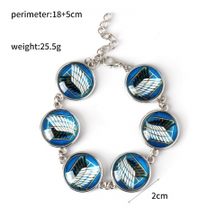 Attack on Titan/Shingeki No Kyojin Cosplay Cartoon Anime Bracelet Bangle