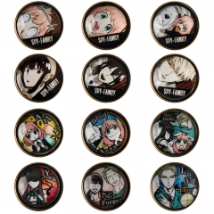 12 Styles Spy x Family Cosplay Cartoon Anime Alloy Brooch Pin