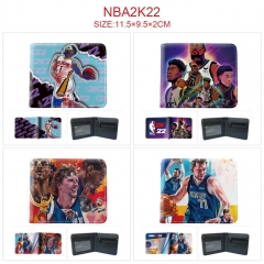 8 Styles NBA Star Anime Short Wallet Purse