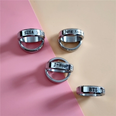 8 Styles K-POP K-POP BTS Bulletproof Boy Scouts Stainless Steel Ring