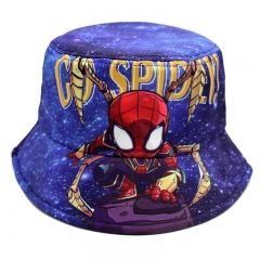 Spider Man Cartoon Fisherman Sun Cap Anime Hat