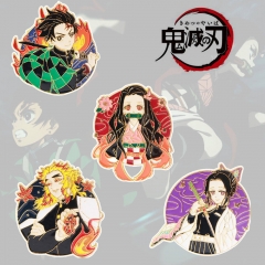 动漫周边 鬼灭之刃徽章 炭治郎祢豆子蝴蝶忍炼狱寿杏郎金属胸针