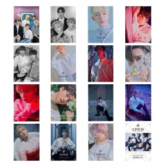16PCS/SET K-POP ONEUS TO MOON Photocard Lomo Card 5.2*7.4cm