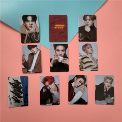 10CS/SET K-POP ATEEZ ACTON TO ANSWER ID Card Sticker 5.4*8.5cm