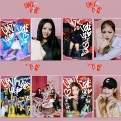 6 Styles K-POP ITZY CRAZY IN LOVE Poster Sticker 21*30cm