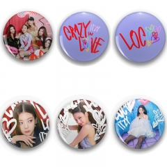 ITZY周边CRAZY IN LOVE徽章 胸章胸针 LOCO同款饰品LIA Ryujin