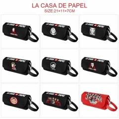10 Styles La Casa de Papel Catoon Anime Pencil Bag