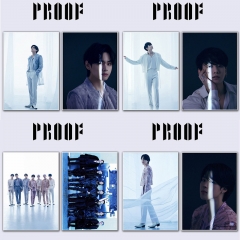 8 Styles K-POP BTS Bulletproof Boy Scouts Proof Poster Sticker 21*30cm