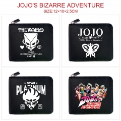 JOJO的奇妙冒险-动漫按扣黑皮卡包钱包