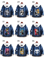20 Styles Bleach Cartoon Coat Anime Denim Jacket