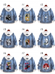 20 Styles Bleach Cartoon Coat Anime Denim Jacket