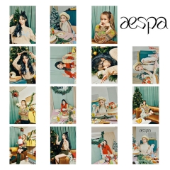 16PCS/SET K-POP Aespa MerrY Aespa-mas Photocard Lomo Card 5.2*7.4cm