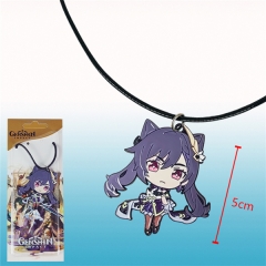 Genshin Impact Keqing Pendant Cartoon Anime Necklace
