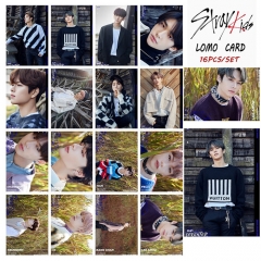 16PCS/SET K-POP STRAY KIDS Clé LEVANTER Photocard Lomo Card 5.2*7.4cm