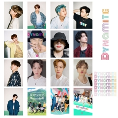 16PCS/SET K-POP BTS Bulletproof Boy Scouts Dynamite Photocard Lomo Card 5.2*7.4cm