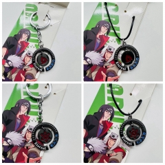 6 Styles Naruto Cartoon Anime Alloy Keychain Necklace