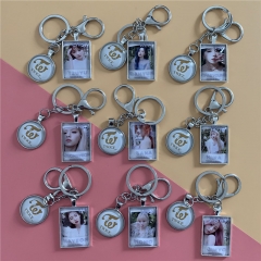 10 Styles K-POP TWICE MORE & MORE Alloy+Crystal Keychain