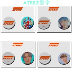 ATEEZ组合徽章 两个一套胸针胸章TREASURE周边饰品SONG HWA YUN