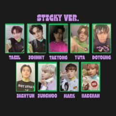 9PCS/SET K-POP NCT 127 STICKY Ver. Photocard Lomo Card 5.4*8.6cm