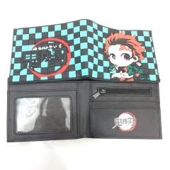 Demon Slayer: Kimetsu no Yaiba Cartoon Pattern Coin Purse Anime Short Wallet