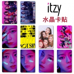 10CS/SET K-POP ITZY MIDZY IT'z ME ID Card Sticker 5.4*8.5cm