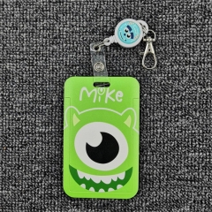 4 Styles Monsters University Anime Card Holder Bag With Keychain