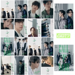 2 Styles 16PCS/SET K-POP GOT7 Call My Name Photocard Lomo Card 5.2*7.4cm