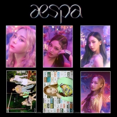 5 Styles K-POP Aespa Black Mamba Poster Sticker 21*30cm