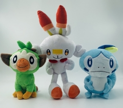 20-38CM 4 Styles Pokemon Scorbunny/Sobble/Grookey/Sirfetch'd Anime Plush Toy