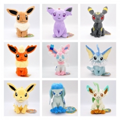 20CM 9 Styles Pokemon Eevee Cartoon Anime Plush Toy Doll