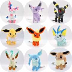 15CM 14 Styles Pokemon Eevee Cartoon Anime Plush Toy Doll