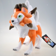 26CM Pokemon Lycanroc Cartoon Stuffed Doll Anime Plush Toys