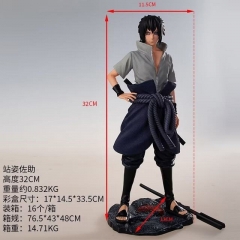 32CM GK Naruto Uchiha Sasuke Anime Figure Toy