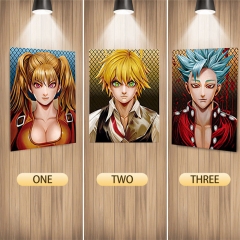 Seven Deadly Sins Cartoon Can Change Pattern Lenticular Flip Anime 3D Poster