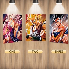 Dragon Ball Z Cartoon Can Change Pattern Lenticular Flip Anime 3D Poster