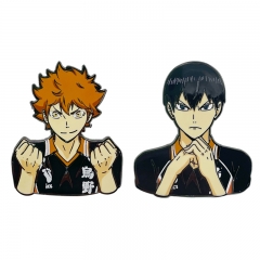 Haikyuu Cartoon Character Pattern Alloy Pin Anime Brooch