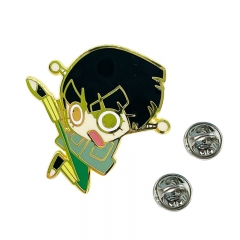 Naruto Rock Lee Cartoon Character Pattern Alloy Pin Anime Brooch