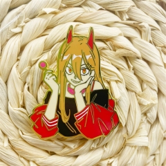 Chainsaw Man Power Cartoon Character Pattern Alloy Pin Anime Brooch