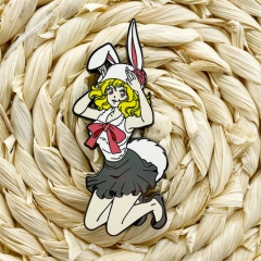 海贼王 加洛特 金属胸针兔女郎徽章