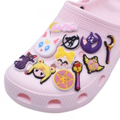 PVC软胶滴塑洞洞鞋装饰扣配件 鞋花鞋扣 可爱卡通花园鞋上配饰