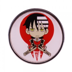 Soul Eater Cartoon Character Pattern Alloy Pin Anime Brooch