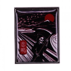 日语尖叫死神徽章绘画艺术饰品