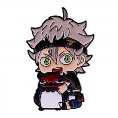 Black Clover Cartoon Character Pattern Alloy Pin Anime Brooch